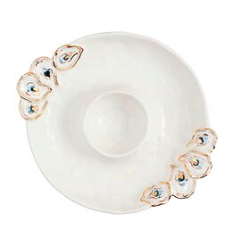 Mud Pie Oyster Chip and Dip Server