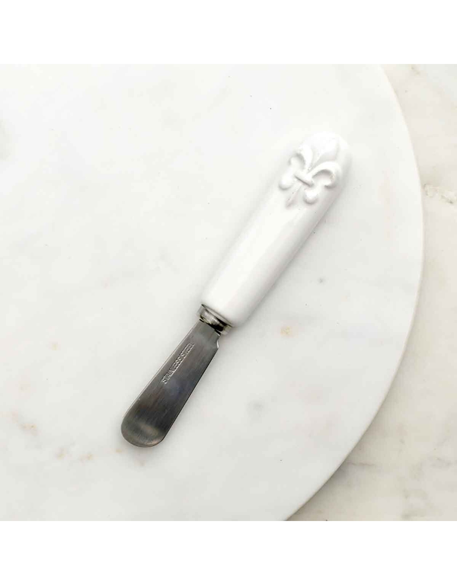 The Royal Standard Fleur de Lis Spreader White