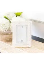Adams & Co. Wood Scallop Photo Frame - White Adams & Co. Wood Scallop Photo Frame - White