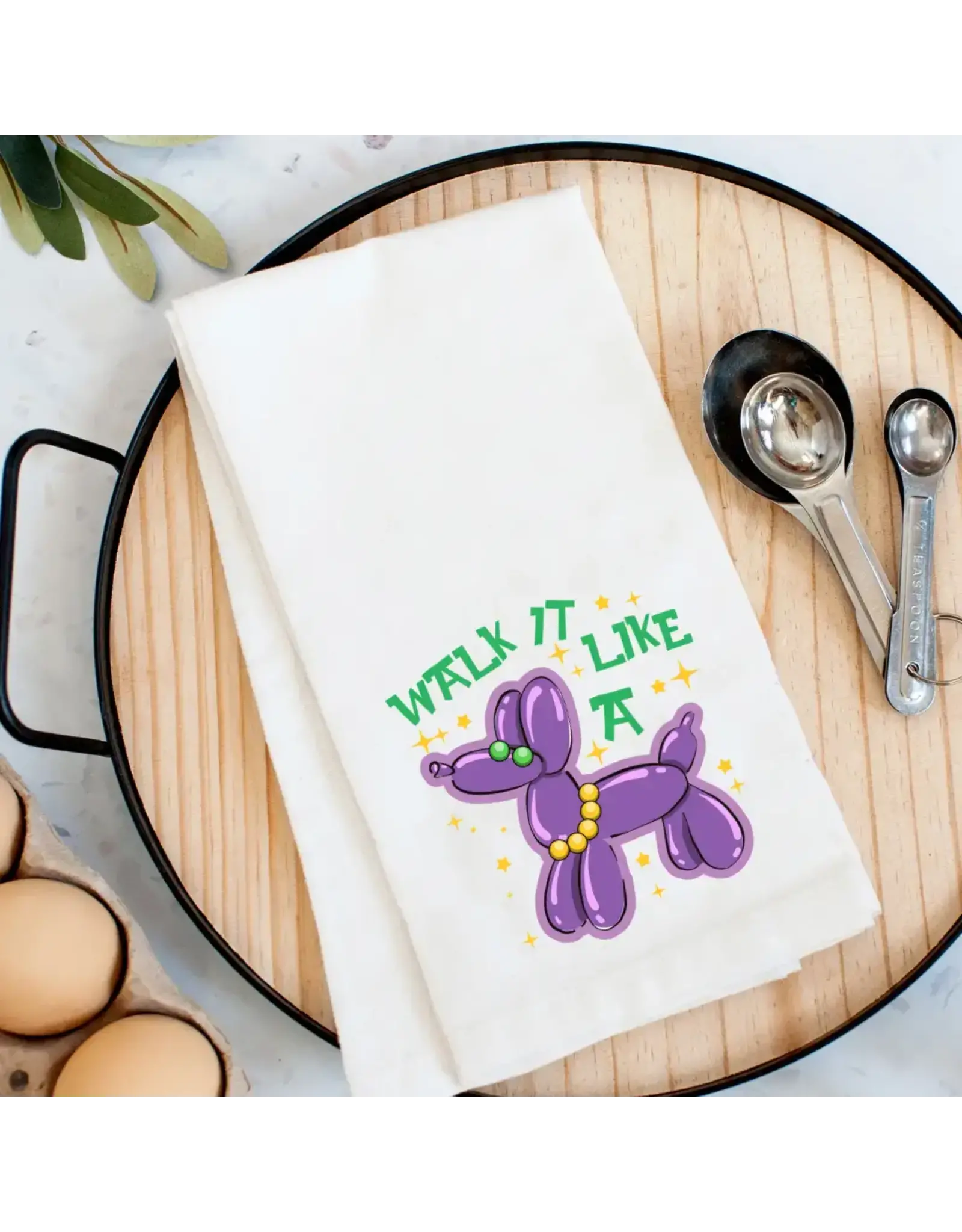 Pelican Provision Co Walk It Bead Dog Kitchen Towel