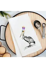 Pelican Provision Co Mardi Gras Pelican Kitchen Towel