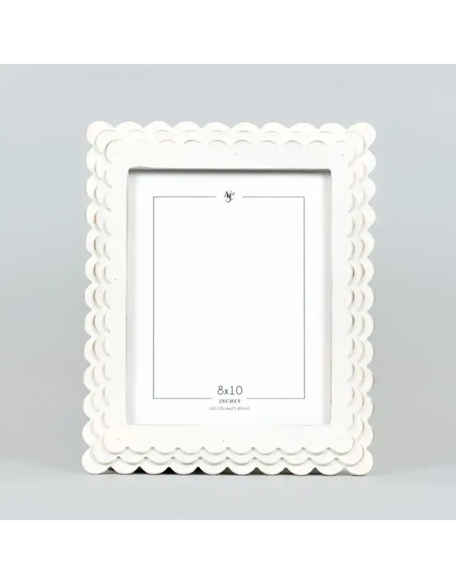 Adams & Co. Wood Scallop Photo Frame - 8x10