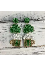 SongLily/Faire Bead/Pearl St. Patrick’S Day Earrings SongLily/Faire Bead/Pearl St. Patrick’S Day Earrings