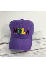 SongLily/Faire Chenille Nola Baseball Cap Purple SongLily/Faire Chenille Nola Baseball Cap Purple