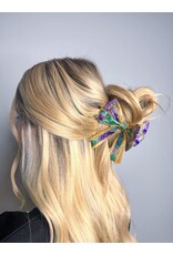 La Luna Belle Mardi Gras Bow Claw Clip La Luna Belle Mardi Gras Bow Claw Clip