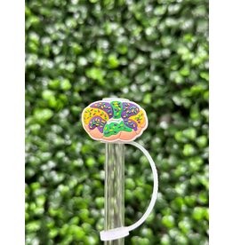 La Luna Belle King Cake W Sprinkles Straw Topper