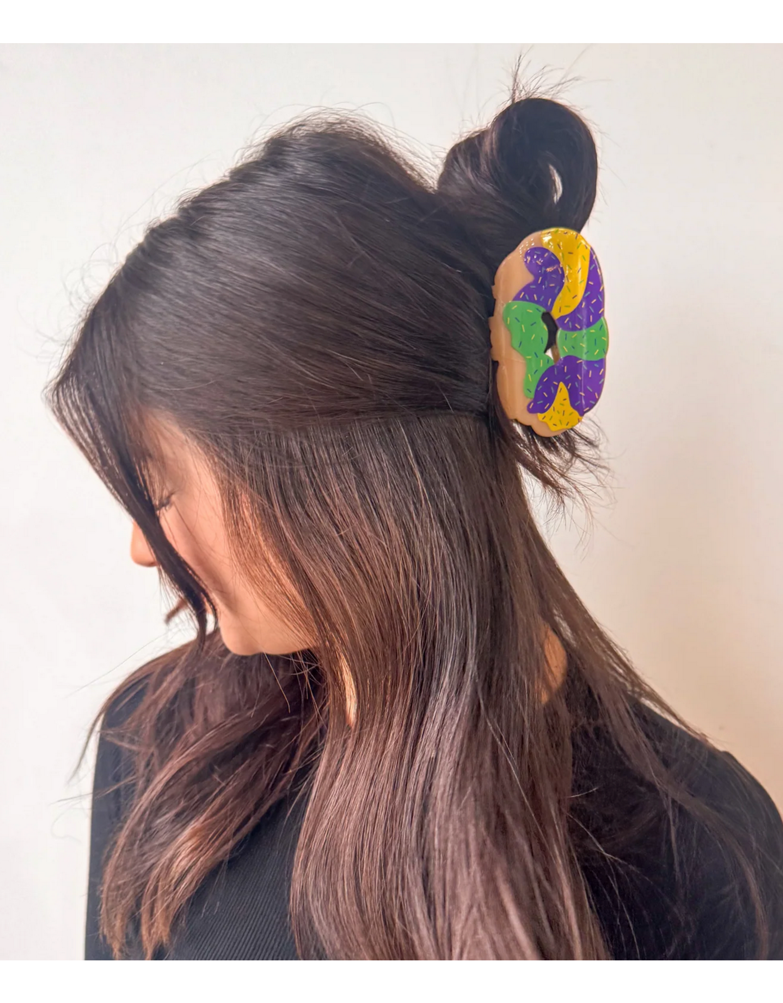 La Luna Belle King Cake Claw Clip