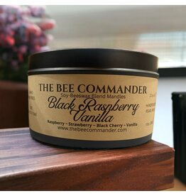 The Bee Commander Black Raspberry Vanilla Soy/Beeswax Candle