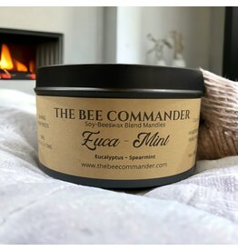 The Bee Commander Euca - Mint Soy/Beeswax Candle