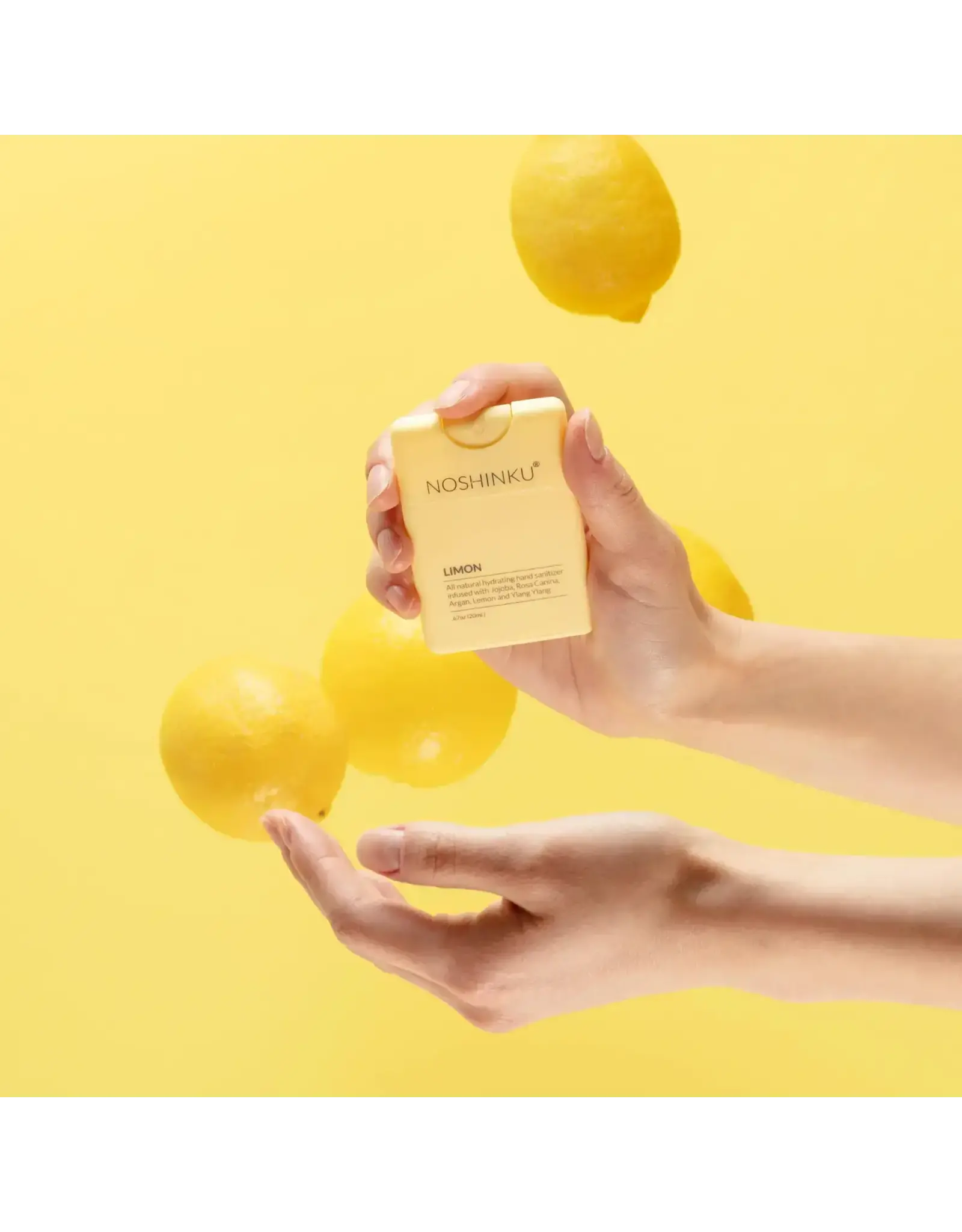 Noshinku/Faire Refillable Lemon Ylang-Ylang Moisturizing Pocket Sanitizer