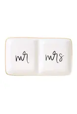 Sweet Water Decor Mr. and Mrs. Jewelry Dish Sweet Water Decor Mr. and Mrs. Jewelry Dish
