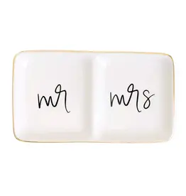 Sweet Water Decor Mr. and Mrs. Jewelry Dish