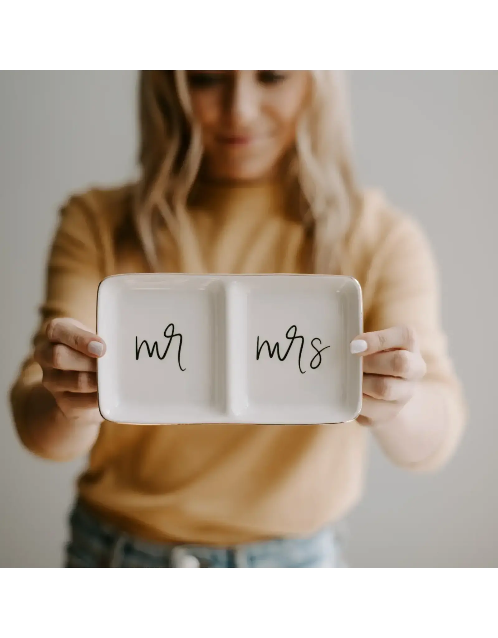 Sweet Water Decor Mr. and Mrs. Jewelry Dish