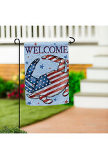 Evergreen Enterprises Patriotic Crab Suede Garden Flag Evergreen Enterprises Patriotic Crab Suede Garden Flag