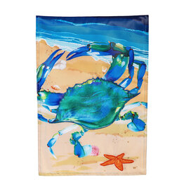 Evergreen Enterprises Blue Crab Applique Garden Flag