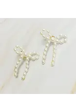 Ellison & Young/Faire Pearl Bow Ballerina Earrings
