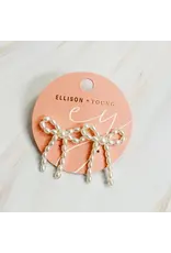 Ellison & Young/Faire Pearl Bow Ballerina Earrings