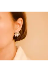 Ellison & Young/Faire Scarlett Art of Flower Earrings - Blush Pink Ellison & Young/Faire Scarlett Art of Flower Earrings - Blush Pink