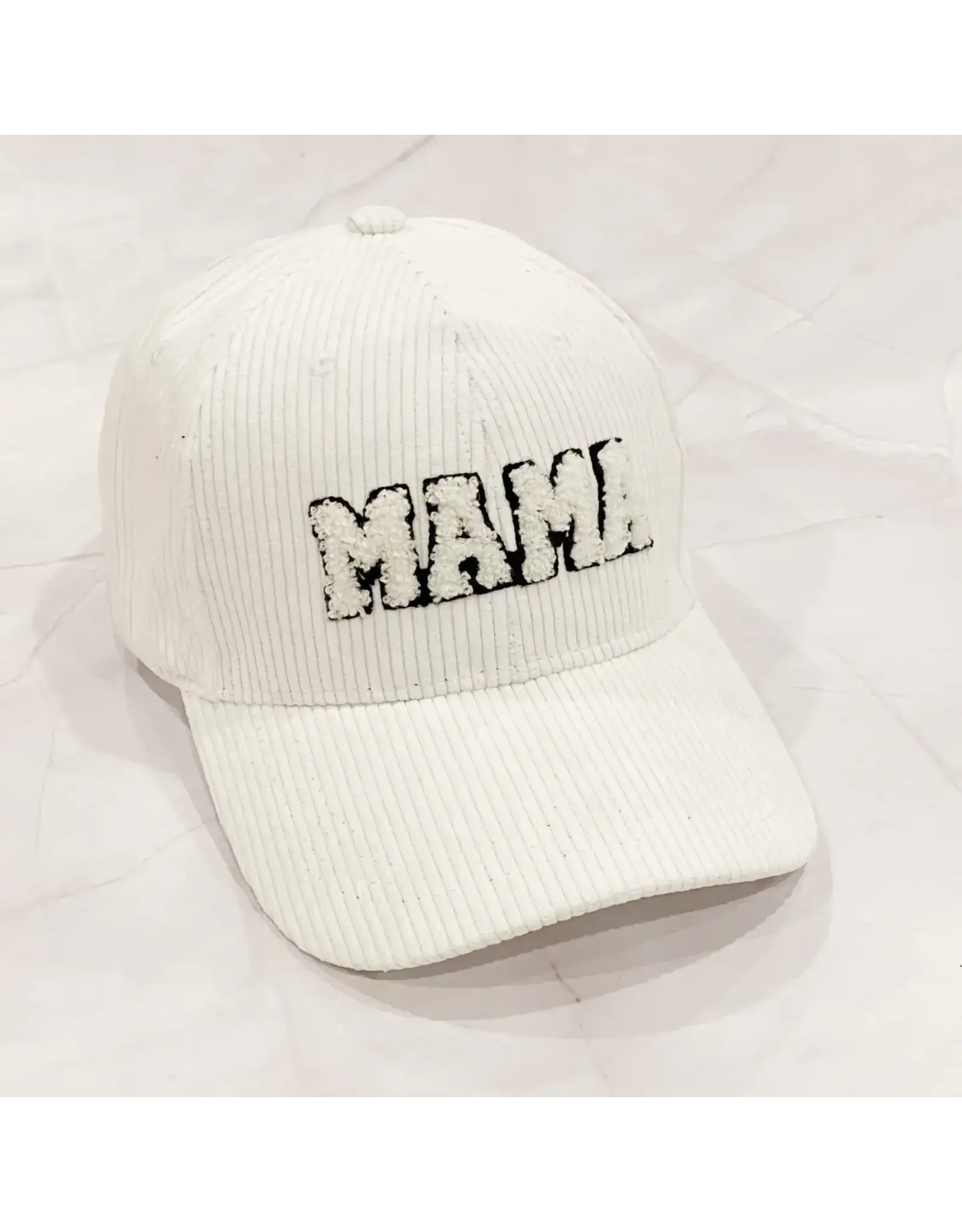 Ellison & Young/Faire Corduroy Mama Ball Cap - White