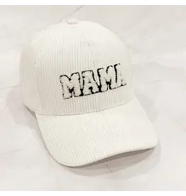 Ellison & Young/Faire Corduroy Mama Ball Cap - White