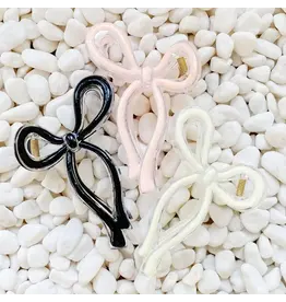 Ellison & Young/Faire Annie Bow Hair Claw Clip - Pink