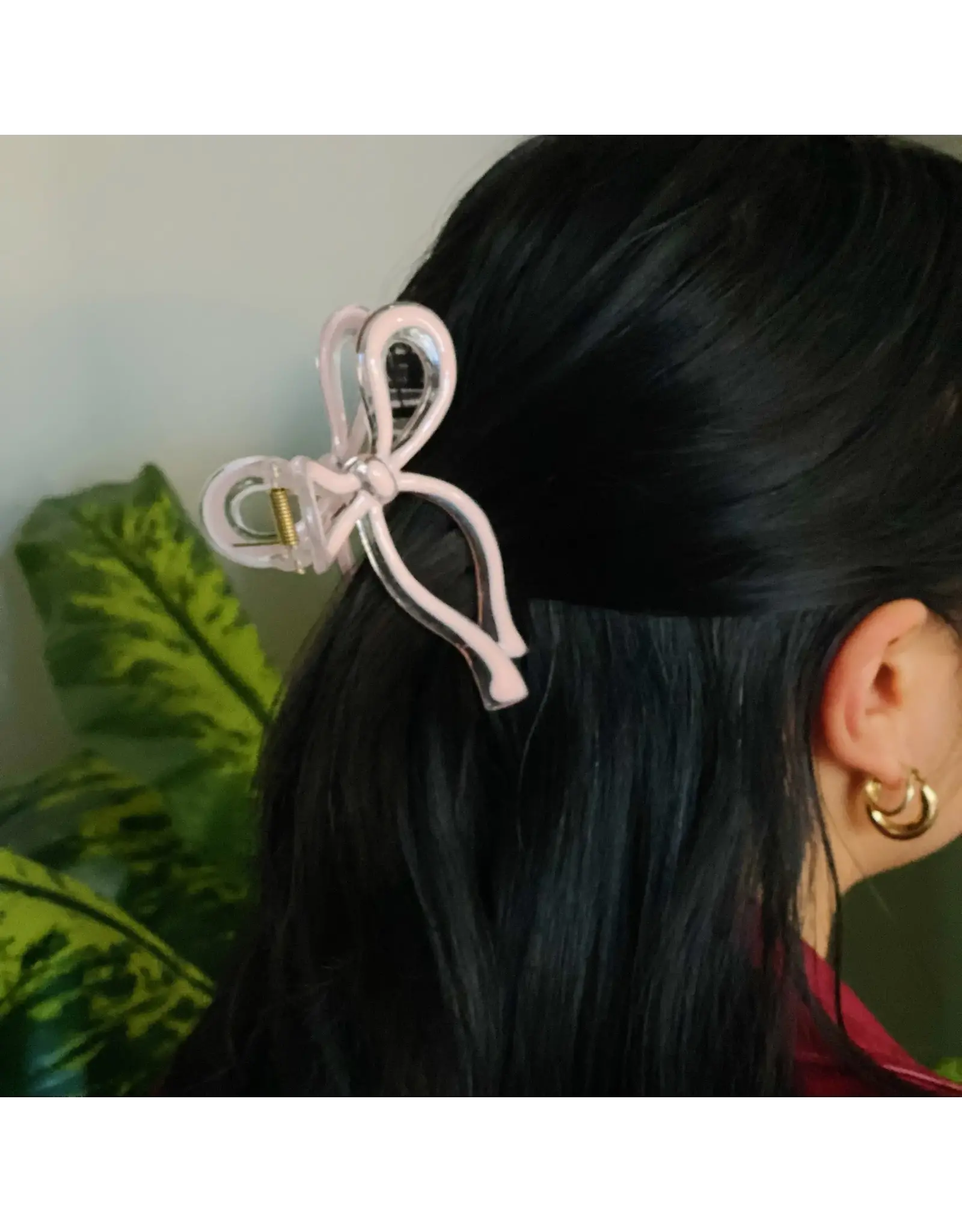 Ellison & Young/Faire Annie Bow Hair Claw Clip - Pink