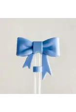 Harris Girls & Co. Straw Cover "Large Blue Bow"