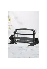 Hana/Faire Clear Pu Cross Body Camera Bag - Black