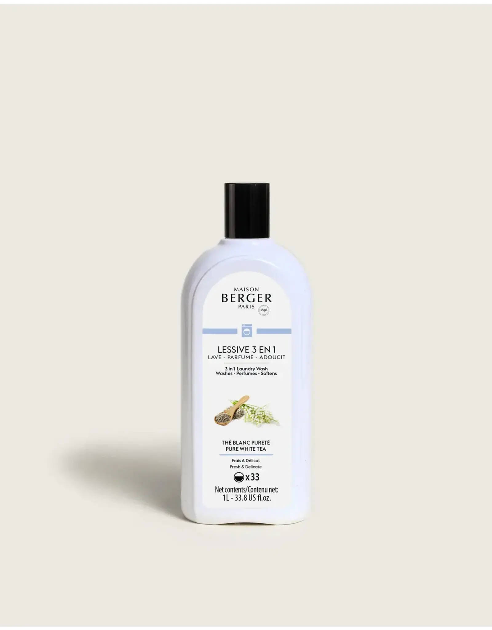 Maison Berger Pure White Tea 3 in 1 Laundry Wash 1L