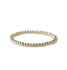 Lenny & Eva/Faire Gold Beaded Bracelet - 4mm