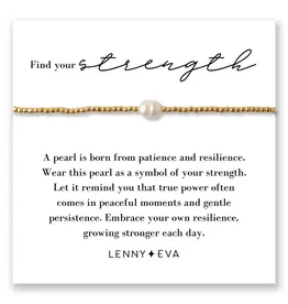 Lenny & Eva/Faire Intentions Cord Bracelet - Pearl