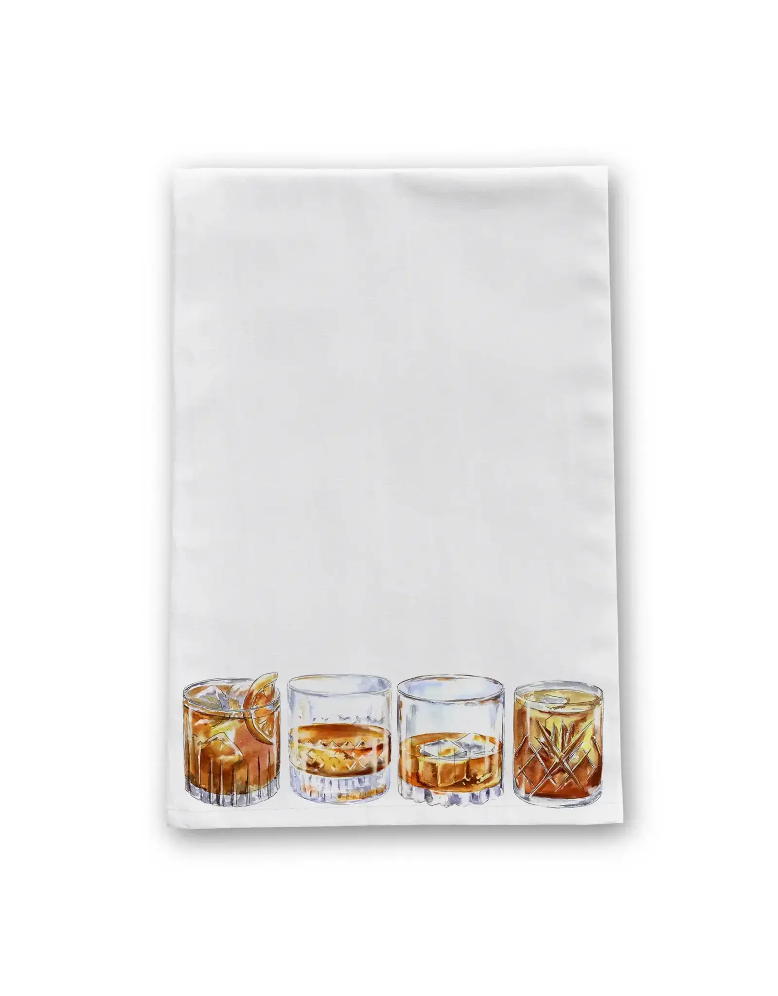 Barrel Down South/Faire Bourbon Glasses Volume 1 Tea Towel
