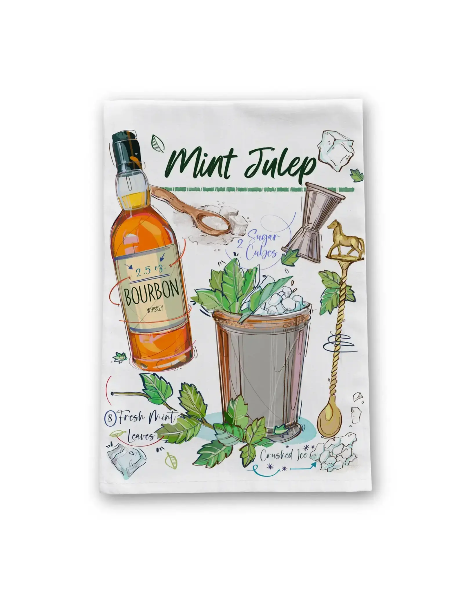 Barrel Down South/Faire Mint Julep Tea Towel