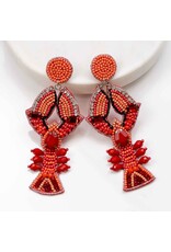 The Royal Standard Crawfish Beaded Earrings