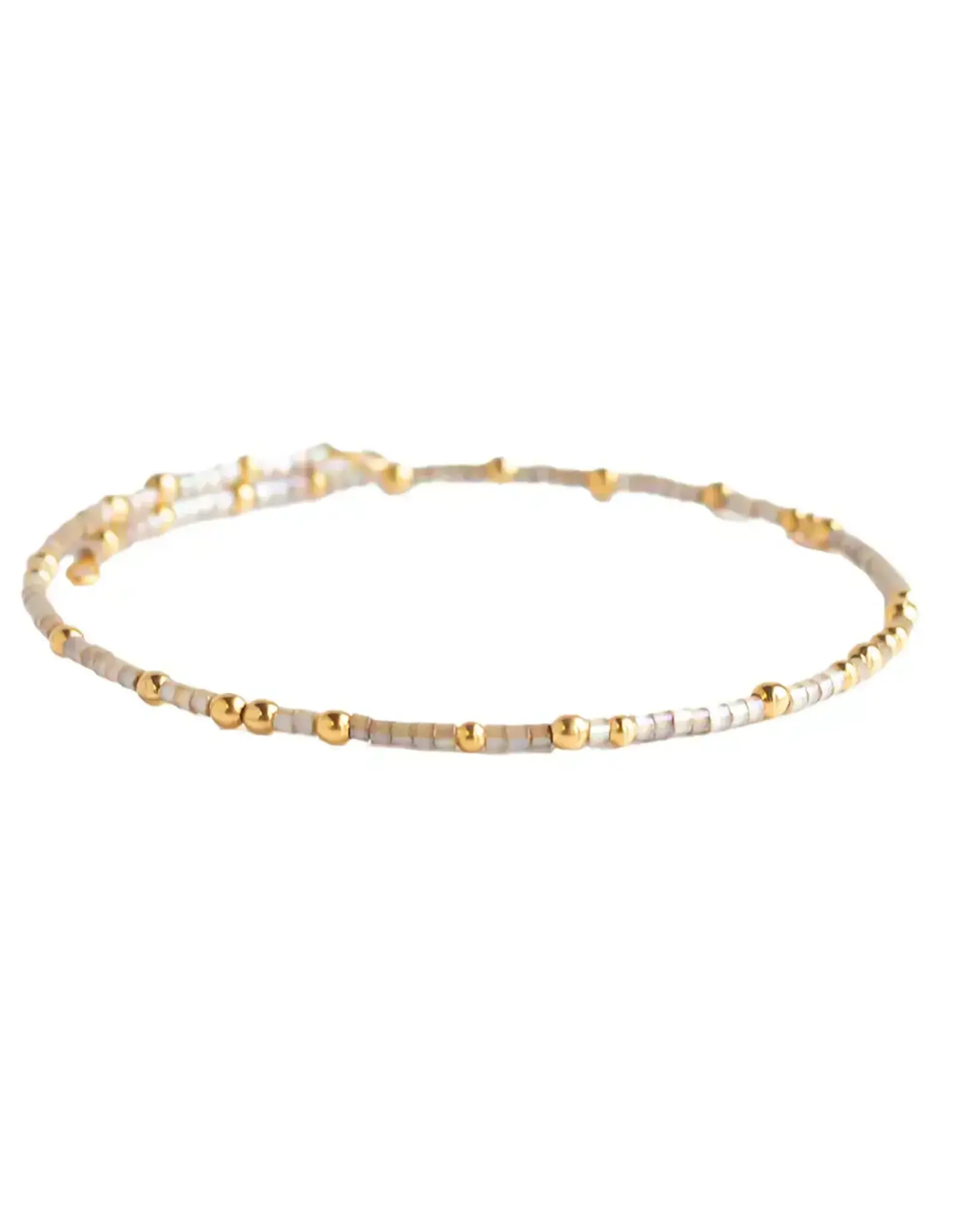 Lenny & Eva/Faire Confetti Beaded Bangle-Smoky Quartz