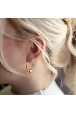 Lenny & Eva/Faire Faithful Cross Beaded Earrings - Gold