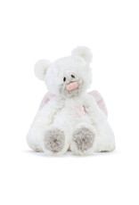 Demdaco Pink Guardian Angel Bear Rattle Plush