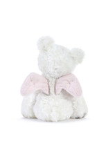 Demdaco Pink Guardian Angel Bear Rattle Plush
