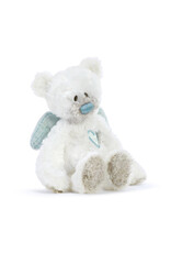 Demdaco Blue Guardian Angel Bear Rattle Plush