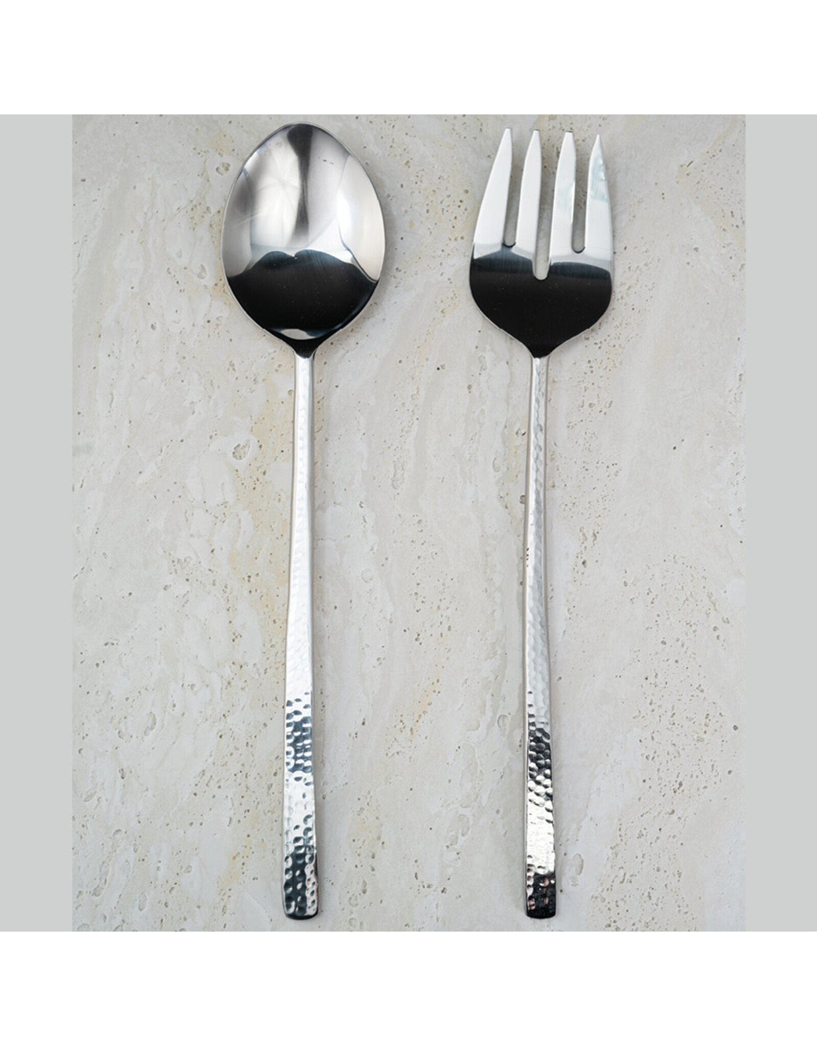 India Handicraft Hammered Servers, S/2