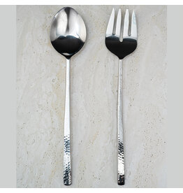 India Handicraft Hammered Servers, S/2