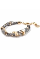 Kinsley Armelle Braid Collection-Slate Bracelet