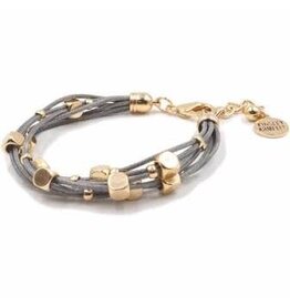 Kinsley Armelle Braid Collection-Slate Bracelet