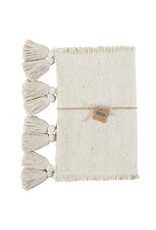 Mud Pie Off White Ponchaa Table Runner