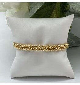 MM Custom Creations Gold Beaded Bracelets