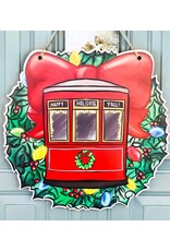 Art By Allie Streetcar Wreath Doorhanger