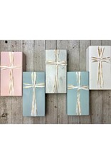 Michelle Allen Designs 4x7 White Cross Art - Silver