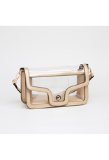 Queens Designs Envelope Style Clear bag - Gold