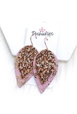 Doohickies/So. Charm Trade 2.5" Rose Gold Glitter & Rose Gold Splash Layered Spades