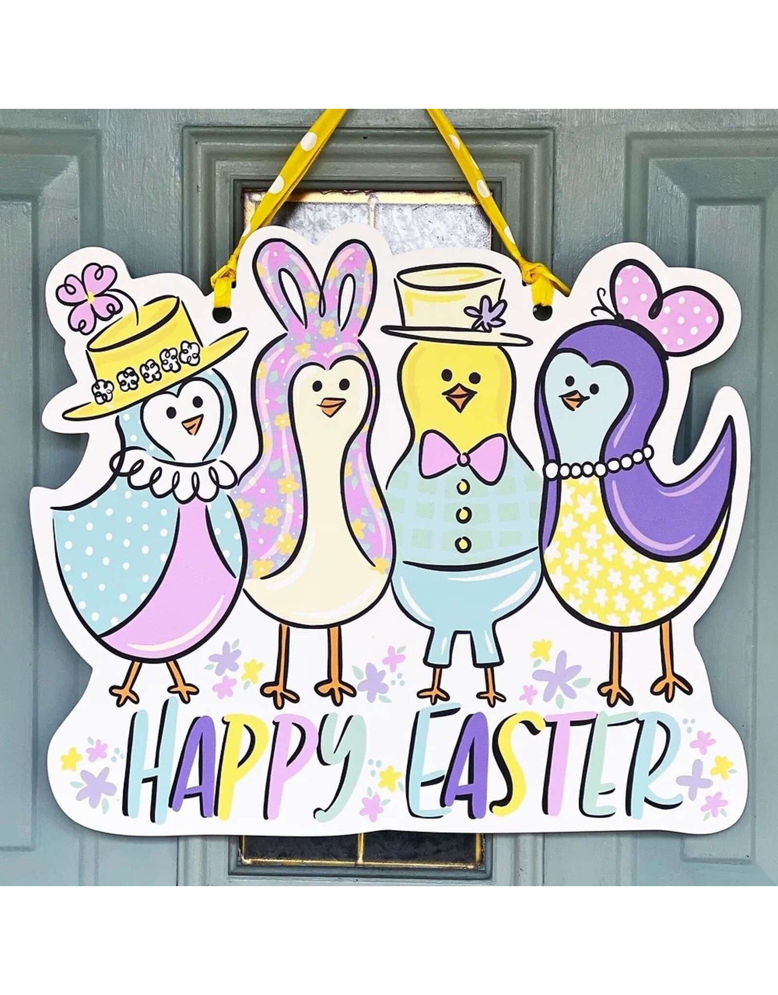 Art By Allie Easter Chicks Door Hanger